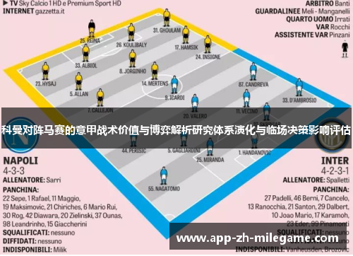 科曼对阵马赛的意甲战术价值与博弈解析研究体系演化与临场决策影响评估 科曼对阵马赛的意甲战术价值与博弈解析研究体系演化与临场决策影响评估